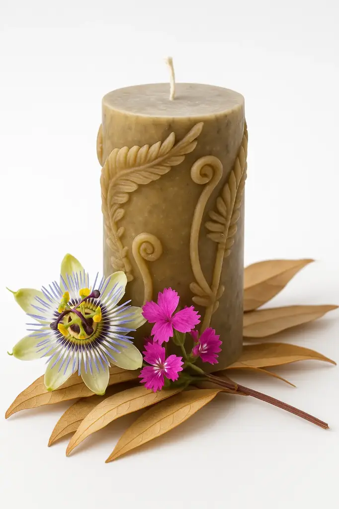 Candela Decorativa Naturale Lunga Durata